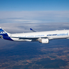 Airbus- Frachter auf Jungfernflug