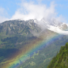 Schnee in Vorarlberg im August