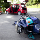 Laterns: Motorradfahrerin bei Unfall schwer verletzt