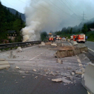 Lkw auf der A16 ausgebrannt