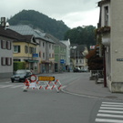 weitere Fotos von den Belagsarbeiten mitten in Götzis