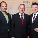 Andreas Schieder, Staatssekretär im Finanzministerium; Maximilian Weikhart, Vorstandsvorsitzender Wien-Süd, Michael Ludwig, Vize