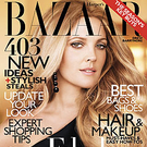 Drew Barrymore auf dem Cover von Harper\'s Bazaar