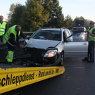 A 14: Pkw kracht bei Dornbirn in Leitplanke
