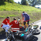 Satteins: Motorrad kollidiert mit Lkw