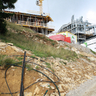 Bauarbeiten an der Bergstation der Bezauer Seilbahn