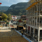 Bilderserie zum Bau Am Garnmarkt in Götzis von Veronika Hotz