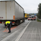 Bilder vom Crash auf der A1