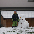 Der erste Schneemann im Ländle