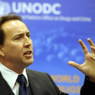 Nicolas Cage während der UNTOC Konferenz