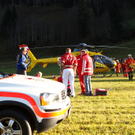 Bilder des Unfalls in Leogang