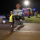 Bilder des Unfalls auf der B156