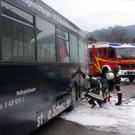 Bilder des brennenden Busses