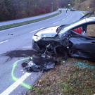 Bilder vom Unfall auf der L114