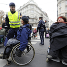 Behindertenprotest vor Sozialministerium