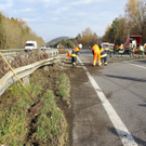 Schleuderunfall auf der A14