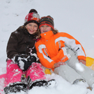 Mehr Bilder von Selina und Johanna im Schnee.