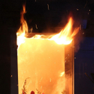 Bilder: Haus in Vollbrand