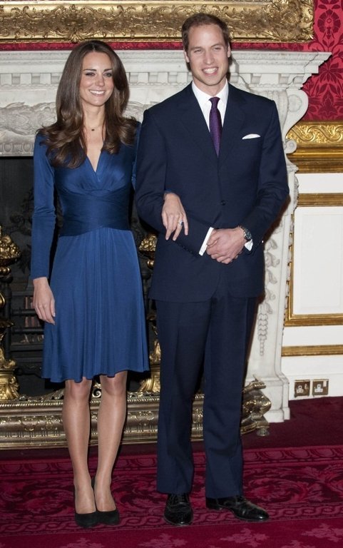 Platz 20: Die Traumhochzeit steht kurz bevor. Kate Middleton und Prinz William.