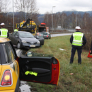 Dornbirn: Auto landet im Straßengraben 