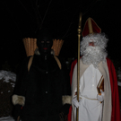 Nikolaus und Knecht Ruprecht ziehen durch Fraxern