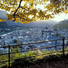 Blick vom Mönchsbergrundwanderweg