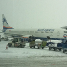 Leserreporter: Flughafen Schwechat im Schnee