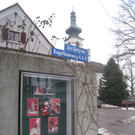 Informatives Eck am "Roten Platz"