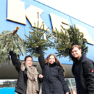 Bilder vom Christbaumwerfen