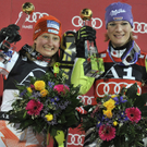 Riesch und Poutiainen gewannen Slalom in Flachau