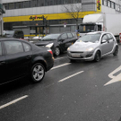 Stau auf Triester Straße wegen Rohrneubau