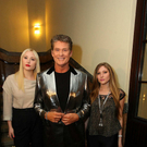 David Hasselhoff mit seinen Töchtern in Wien Pressekonferenz