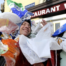 Wien: Aktivisten gegen Plastiksackerl