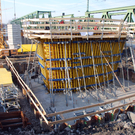 Bauarbeiten Rheinbrücke