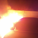 Fahrzeugbrand auf der A14