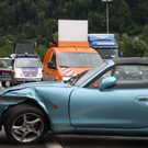 Schleuderunfall auf der A14