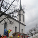 Lustige "Greotli" beim Jubiläumsumzug in Lustenau