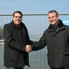Hard: Baustellenbegehung der neuen Radbrücke