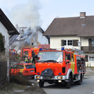 Bilder der Löscharbeiten in Eggenfelden