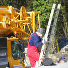 Errichtung der Radbrücke