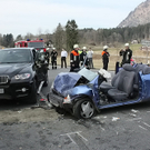 Bilder der Unfallstelle auf der B305