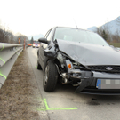 Pkw-Zusammenstoß auf der A14 