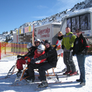 Skibobben am Jägeralp. 