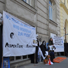 Demo vor rumänischer Botschaft in Wien