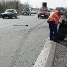 Bilder der Unfalstelle auf A8