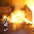 Feldkirch-Gisingen: Müllhaufen in Brand geraten