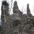 Ruine Blumenegg ehemaliger Herrschaftssitz der Blumenegg-Gemeinden u. Groß Walsertal
