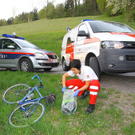 Radfahrer stürzte in Röns