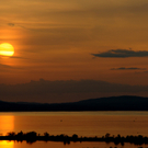 Traumhafter Sonnenuntergang am Bodensee