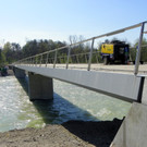 Radbrücke im Endausbau